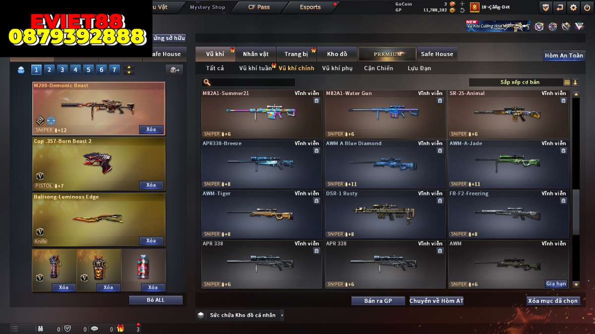 shop acc cf uy tin gia re